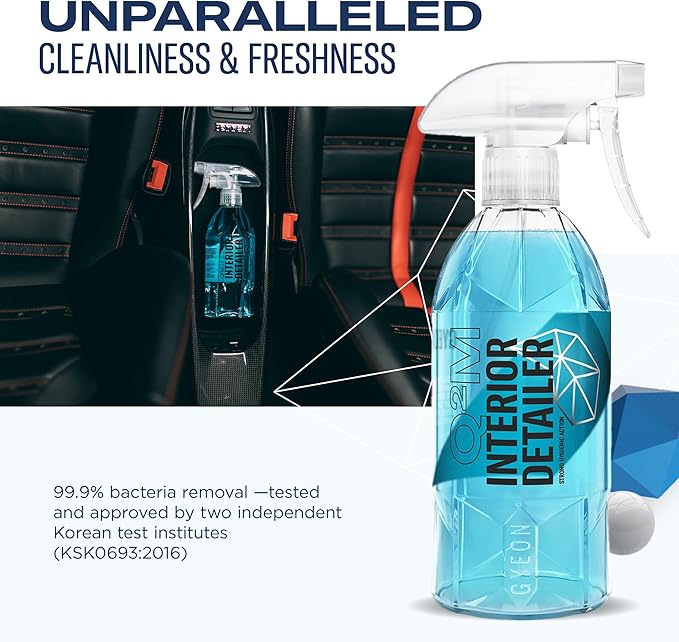 Gyeon Interior Detailer All‑Surface Car Interior Cleaner Safe on Leather Plastic Textiles Vinyl Dashboard Screen Trim Purify Matte Finish No Shine Residue