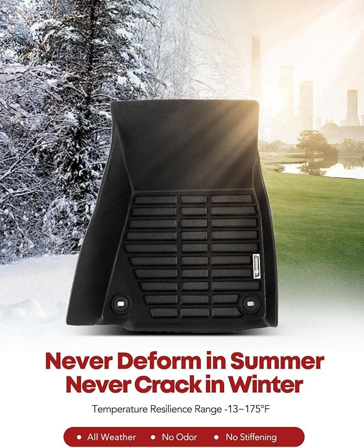 YHTAUTO Floor Mats Fit Lexus GS F GS200t GS300 GS350 GS450h Not fit AWD, TPE All Weather Car Mats Waterproof Anti-Slip Odorless Floor Liner, Interior Car Accessories Front & 2nd Row Liner