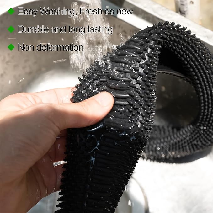 Steering Wheel Cover Black - Massage Grip Silicone Steering Wheel Covers Anti-Slip Universal Car Steering Wheel Cover for Men Women Driving Fatigue Relieving Fits 14-15 Inch