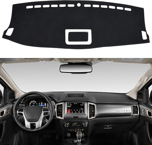 SPEEDWOW Dashboard Dash Board Cover Mat Carpet Compatible with Ranger 2019-2022 (with Storage Compartment, No Audio Outlet)