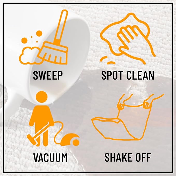 Ottomanson Mud Mat 2' x 3' - 2 Pack Entryway Rug -Non-Slip Scraper Doormat for Muddy Paws, Dirt Trapping Indoor/Outdoor Mat for High-Traffic Areas, Kitchen, Garage, Patio, Black