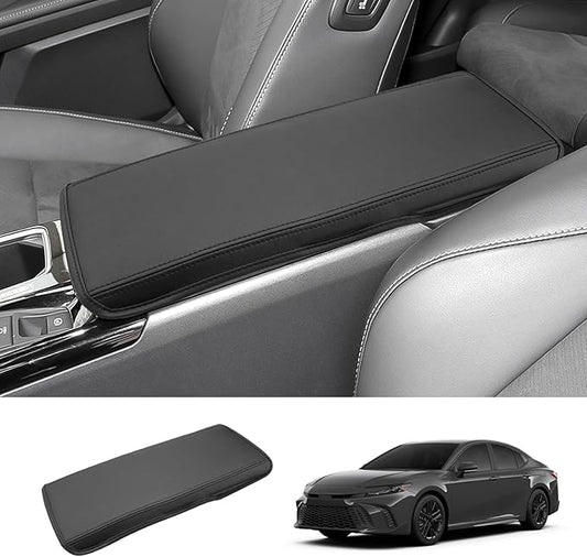2025 2026 Camry Accessories Center Console Cover for Toyota Camry (LE/SE/Nightshade/XLE/XSE), Waterproof&Comfy Leather Armrest Cover 2026 2025 Camry Accessories