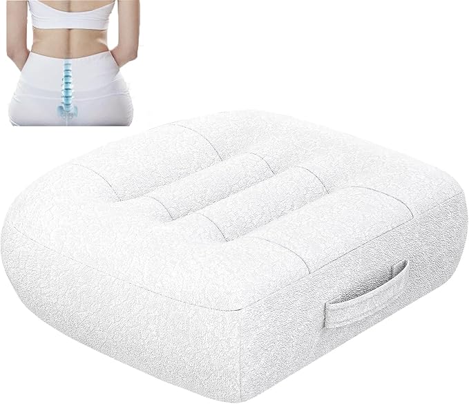 adult short driver car seat booster/booster seat for adults/thick Office Chair Booster Seat,for Short People Effectively Increase Field of View Lower Back Fatigue Relief,for Cars,Office,Home（White）