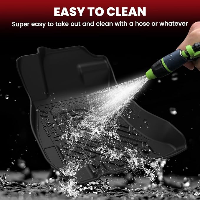 LASFIT Floor Mats for Subaru Crosstrek 2016-2017/XV Crosstrek 2013-2015/Impreza 2012-2016/WRX 2015-2021,Custom Fit TPE All Weather Floor Liners 1st & 2nd Row for Subaru Car Mats, Black