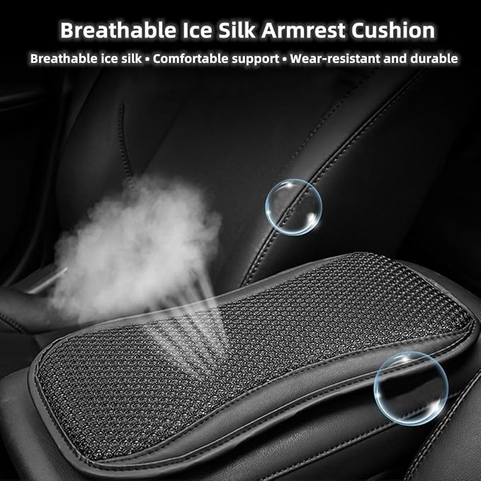 Upgrade Car Console Armrest Pad,Car Armrest Cushion,Premium Material Car Armrest Cover,Universal Car Center Console Pillow,Car Accessories(Black1)