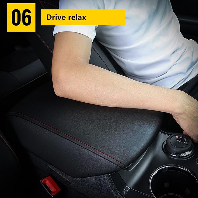 AOMSAZTO Armrest Console Console Covers for Ford Explorer 2011-2019 Black