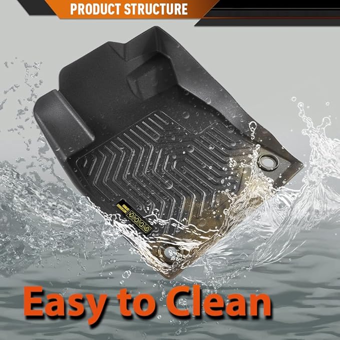 ANDPLAY TPE Floor Mats Liners 3PCS Compatible with Honda Civic Coupe/Sedan 2016-2021 Fit Honda Civic Hatchback 2017-2021 Fit Insight 2016-2021 Front & 2nd Row Liner All Weather Liners