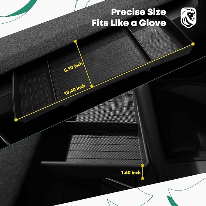 YHTAUTO Behind Screen Storage Tray Fit 2024 2025 Tesla Model 3 Highland, Screen Storage Box Non-Slip TPE Tissue Sunglass Holder for Car Dashboard Hidden Tray Interior Accessories 1PC