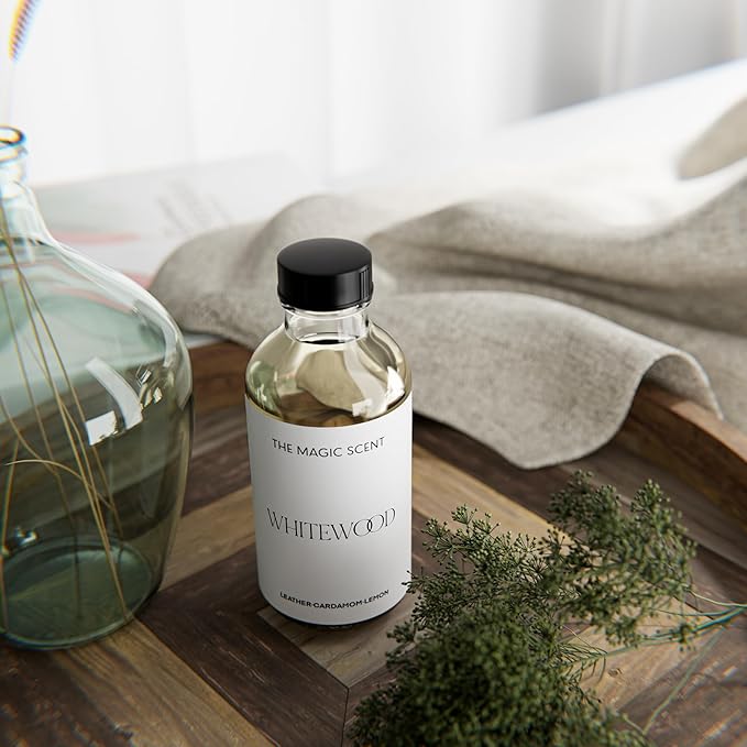 The Magic Scent Whitewood Diffuser Oil - Hotel & Home Luxury Scents Inspired by 1 Hotel Miami, Compare to My Way Diffuser Oil Scents for Home, Designed for Use in All Diffusers - 16.9 fl oz, 500 mL