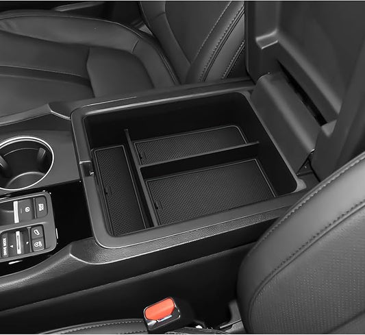 LUWU 2026 Passport Center Console Organizer Compatible with 2024 2025 2026 Honda Passport & 2023 2024 2025 Pilot & 2024 2025 Ridgeline Accessories Armrest Console Organizer Armrest Insert Tray (Black)
