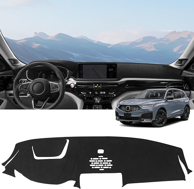 ZZEQYG Dash Cover Mat for Acura MDX 2025-2026 Accessories Dashboard Cover Flannel Dashboard Cover Mat Glare UV Rays Protector