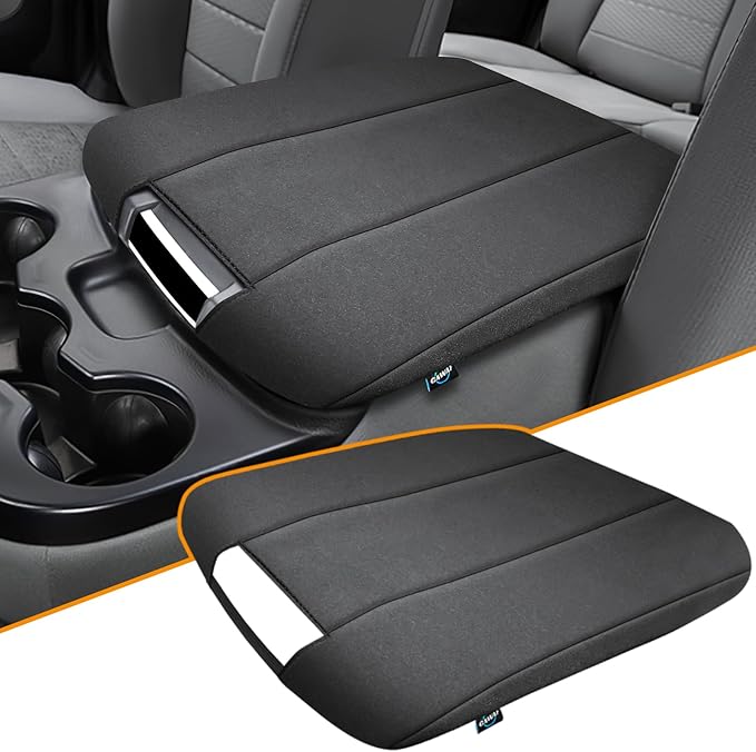 Center Console Cover Fit for 2013-2018 Dodge Ram 1500 & 2013-2023 Ram 2500/3500/1500 Classic Model for Jump Seat Console, Armrest Cover Cozy Neoprene, Customized Accessories