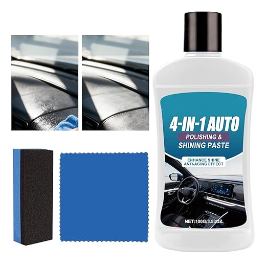 Polishing Cleaner Car Interior - 100g Wax Restorer Polish,Car Cleaner,for Seat Dashboard Detailing Auto Care Leather Trims Hard Panels Maintenance