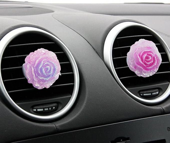 4PCS Flowers Car Smell Good Air Freshener Vent Clip for Women,Automotive Car Scents Vent Air Freshener for Vehicles,Auto Scent Air Fresheners for Cars