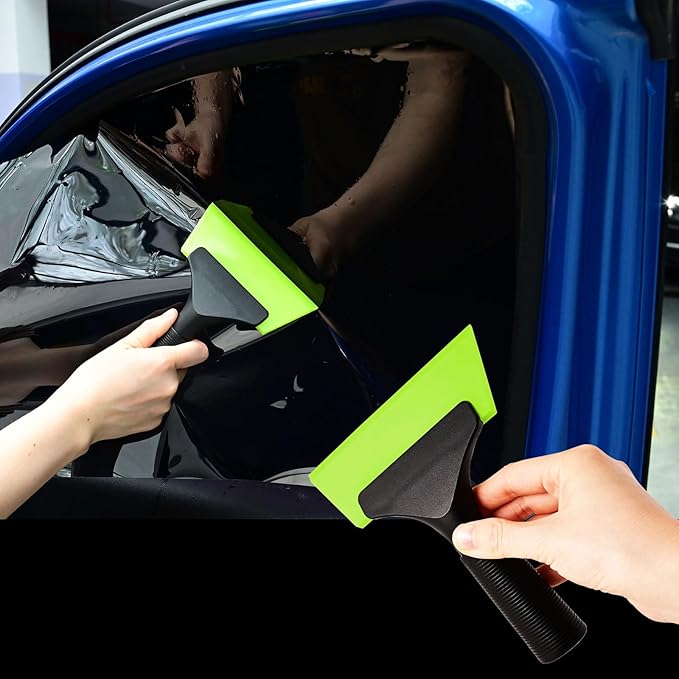 NEWISHTOOL Car Tint Kit Window Tinting Tools for Windshield/Rear Glass Film Install and Clean - Includes Bulldozer Squeegee, Felt Squeegee, Window Scraper, Small PPF, Utility Knife, Vinyl Wrap Cutter