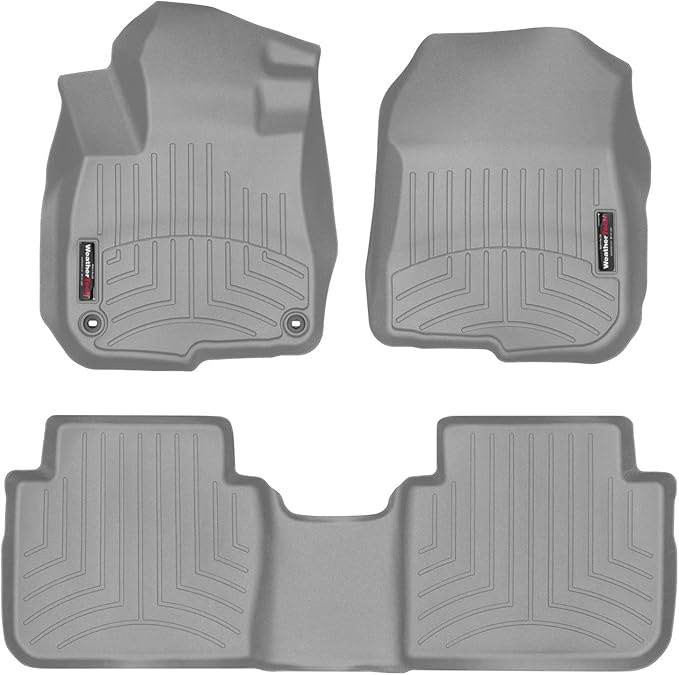 Weathertech Custom Fit FloorLiners for Honda CR-V, CR-V Hybrid, 1st & 2nd Row (461110-1-2), Grey