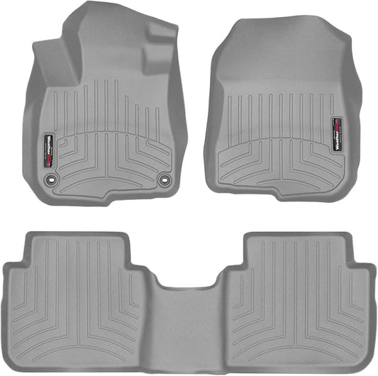 Weathertech Custom Fit FloorLiners for Honda CR-V, CR-V Hybrid, 1st & 2nd Row (461110-1-2), Grey