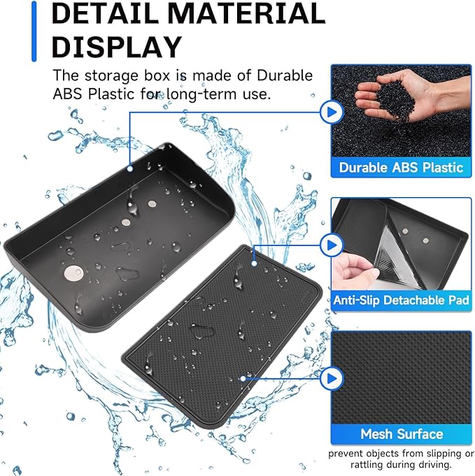 SXCY for 2022-2024 2025 Mitsubishi Outlander Screen Back Organizer [Not for Outlander Sport] 2023 2024 2025 Outlander Dashboard Tray 2023 2024 2025 Outlander Accessories Screen Back Tray