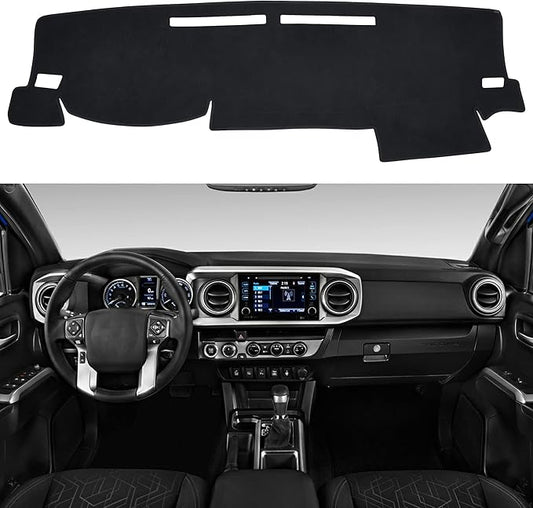 SPEEDWOW Dashboard Dash Board Cover Mat Carpet Compatible with Toyota Tacoma 2016-2023