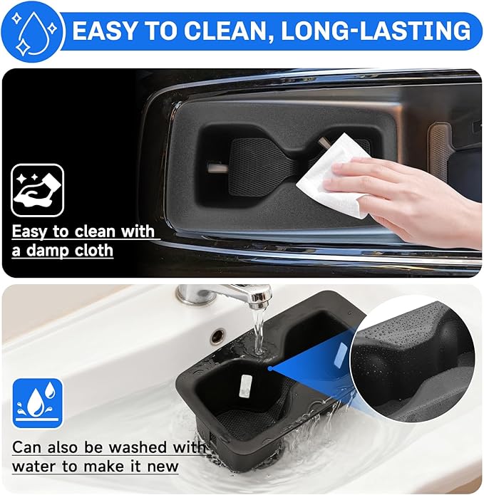 SXCY for 2023-2025 Volkswagen ID.4 Accessories Cup Holder Insert TPE Cup Holder Limiter 2024 2025 VW ID.4 Drink Holder Adapter Non-Slip Drink Stopper Stabilizer