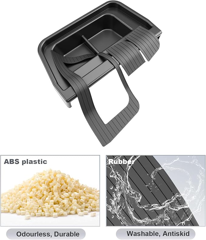 SKTU for 2025 2026 Ford Maverick Dashboard Organizer for 2025 2026 Ford Maverick Behind Screen Organizer 2025 2026 Maverick Dashboard Tray Ford Maverick 2025 2026 Accessories Durable ABS Console Tray