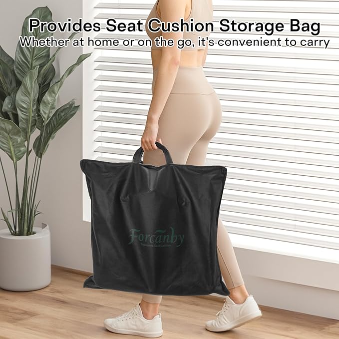 Seat Cushions for Office Chairs - Pressure Relief Seat Cushion - Car Seat Cushions for Pressure Relief, Tailbone Pain, Sciatica & Back Pain Relief for Office Chairs (Grey)