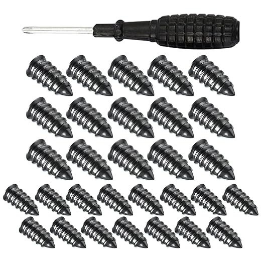 Tire Plug Screws Kit | Professional Self-Service 30-Piece - Screw-in Tire Repair Plugs Fast Tool,for Truck SUV RV Motorcycle Maintenance Roadside Assistance Touring Driving