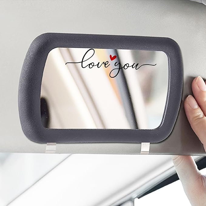 2 x Love You Rearview Decal, Love You Decal, Mirror Stickers, Cup Accessories, Water Bottle Vinyl Stickers, Rear View Mirror Sticker, Car Mirror Decor, Side Mirror