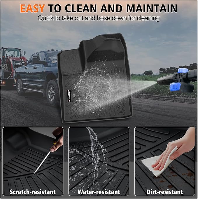 All Weather Car Floor Mats for 2025 2026 Nissan Murano, TPE Rubber Floor Liners Anti-Slip Full Set Automotive Mats for 2025 2026 Nissan Murano Accessories