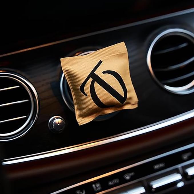 THEDOTS Moroccan Mint Tea Car Vent Clip, Fabric Sachet Air Freshener, 30 Days Long-Lasting for Car Interior Decor, Non-Toxic (1 Pack)