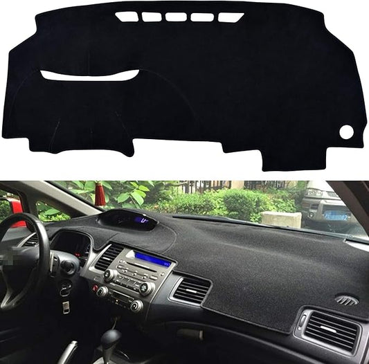 SPEEDWOW Dashboard Dash Board Cover Mat Carpet Compatible with Honda Civic 8th Gen 2006-2011