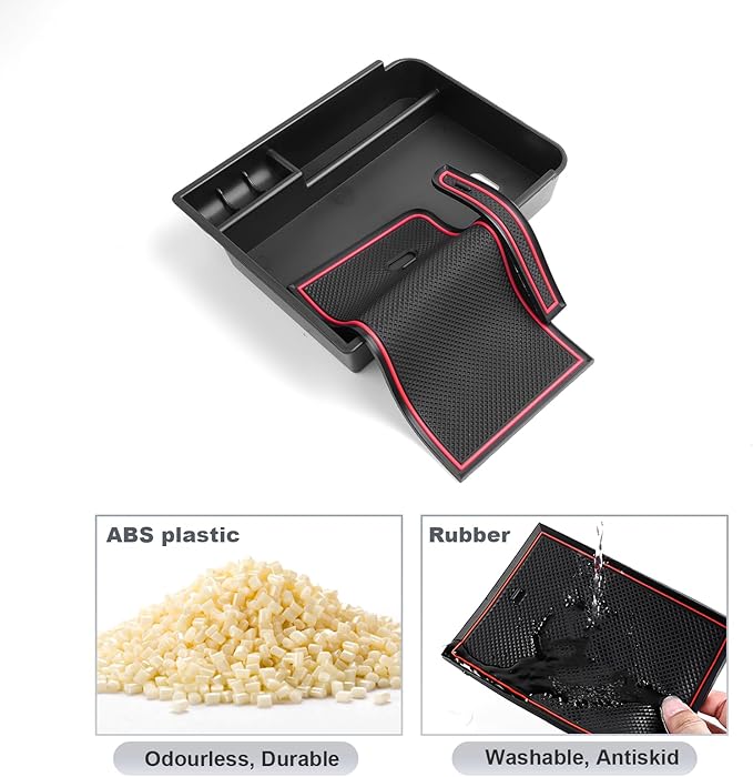 SKTU Nissan Sentra Console Organizer - Center Console Tray with Sunglasses Holder