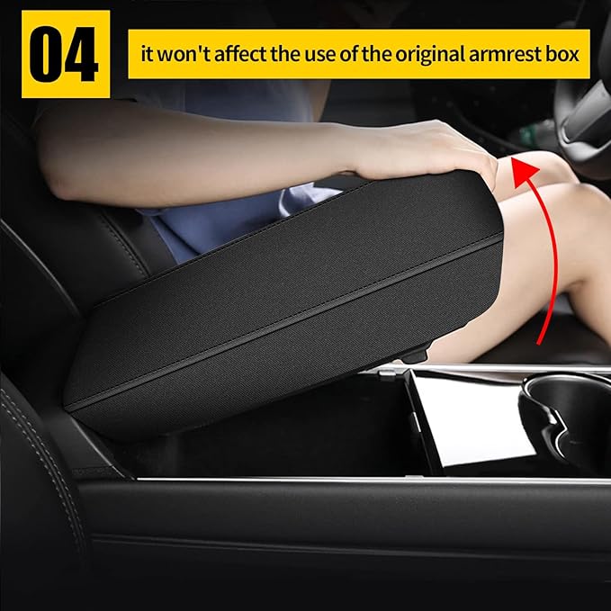 AOMSAZTO Armrest for 2011-2019 Ford Explorer Cloth Elastic