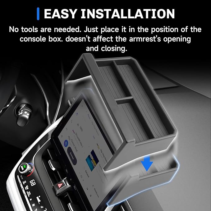 SXCY for 2026 Toyota Corolla Cross Dashboard Organizer Tray [2026, 10.5 Inch Only] for 2026 Toyota Corolla Cross Accessories Screen Back Tray 2026 Corolla Cross Behind Dash Console Organizer Tray