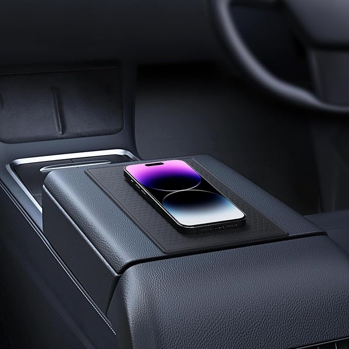 Anti Slip Sticky Pad for Car Dashboard, Non-slip Dash Adhesive Gel Mat 7.9x5.1 Inch for Phones Radar Detector Sunglasses Keys GPS Coins Electronic Devices (2 Pack)