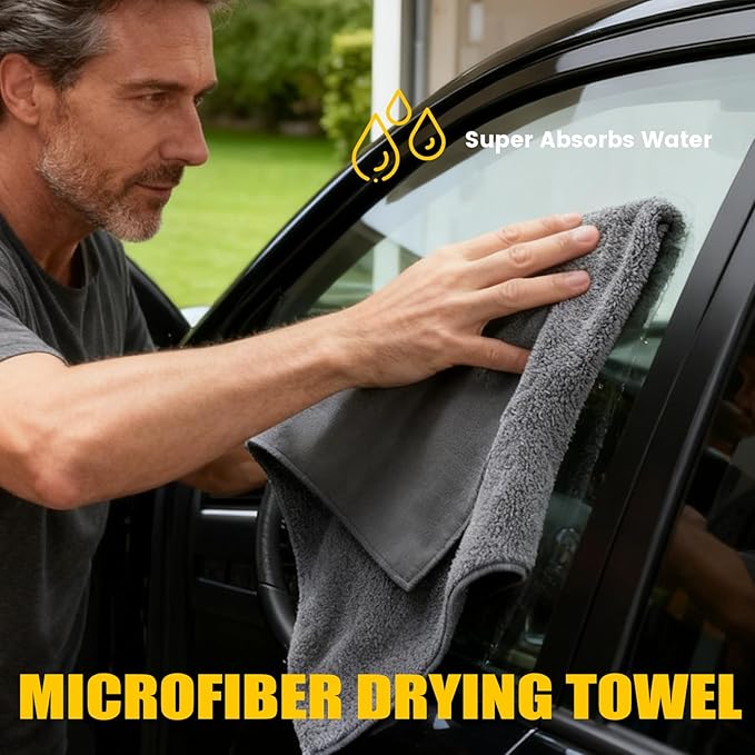 10pcs Car Detailing Brush Set - Interior or Exterior Auto Detail Brushes Kit w/Durable Bristles, Ultra Soft Boars Hair Detailing Brushes for Cleaning Leather Seats, Air Vents, Wheels Emblems