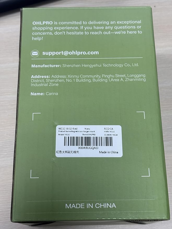 OHLPRO for MagSafe Car Charger Cup Holder Mount, 15W Fast Wireless Magnetic Charging Phone Holder for iPhone 16 15 14 13 12 Series, Adjustable Car Mount with Large Cup Base, One-Hand Operation