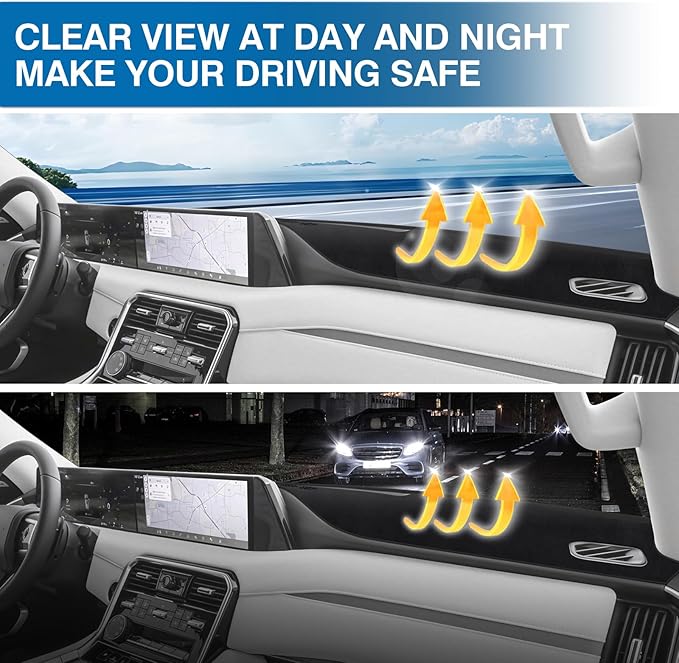 KUST Car Dash Cover Compatible with 2025-2026 Nissan Armada Dashboard Cover Dash Carpet Polyester Non-Slip Dash Protector Interior Accessories for Armada Custom Fit Dash Mat No Glare Black