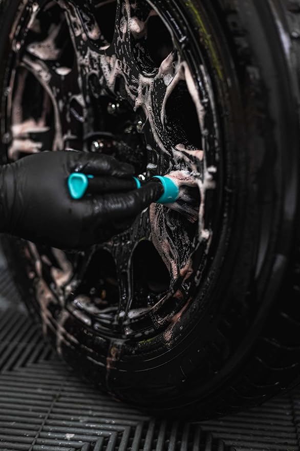 Detail Factory - TriGrip Ultra-Soft Detailing Brush Set - Scratch-Free Cleaning for Exterior, Interior Panels, Emblems, Badges, Gauges, Infotainment Screen - Solar Flare