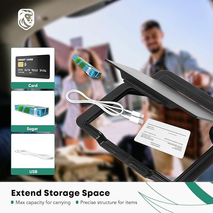 YHTAUTO Armrest Hidden Storage Box Fit 2024 2025 Tesla Model 3 Highland, Center Console Organizer Tray Compartment Storage w/One-Touch Open Refreshed Interior Accessories 1PC