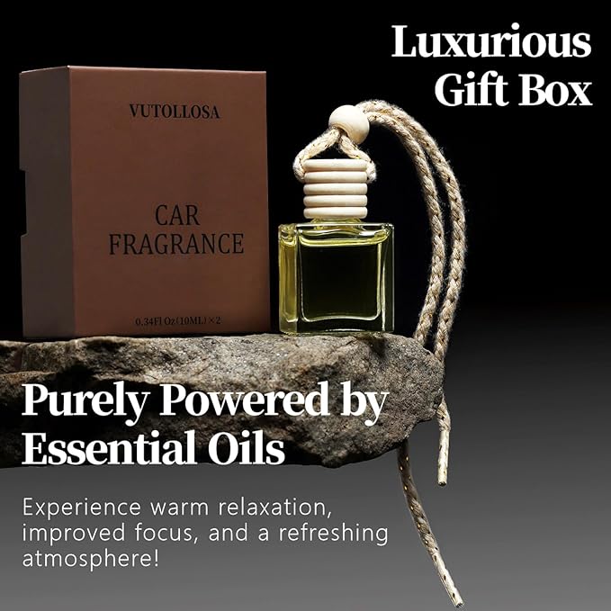 2- Pack Garden Grace Car Air Freshener Hanging Long Lasting Car Scent Essential Oil Diffuser Car Perfume Inspired Fragrances for Men and Women by VUTOLLOSA