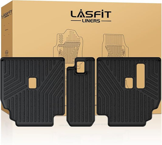 LASFIT Rear Seat Back Protector for Toyota 4Runner 2013-2024 7-Seats Back Cover (Not Fit 5 Seats) | Premium Extra Thick TPE Custom Fit Waterproof 4 Runner Second Row Back Seat Backrest Mat Liner