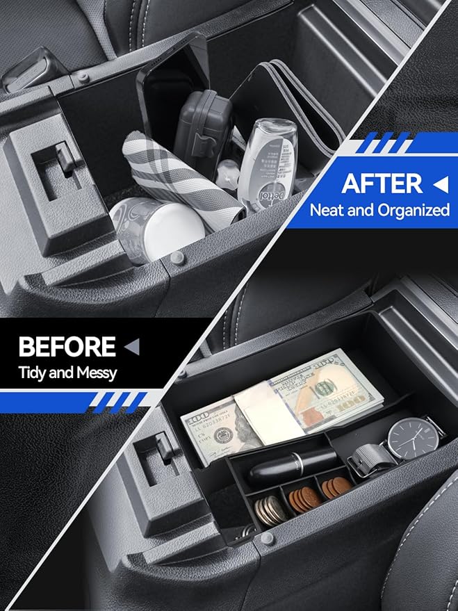 for 2025 Outback Center Console Organizer Subaru Outback Legacy 2020-2022 2023 2024 2025 Accessories Armrest Tray Middle Storage Box Insert Container Durable ABS Plastic-Upper Box