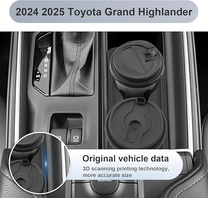 SKTU for 2024 2025 2026 Toyota Grand Highlander Accessories Cup Holder for 2024 2025 2026 Toyota Grand Highlander Central Control Cup Holder 2024 2025 2026 Grand Highlander Hybrid Accessories