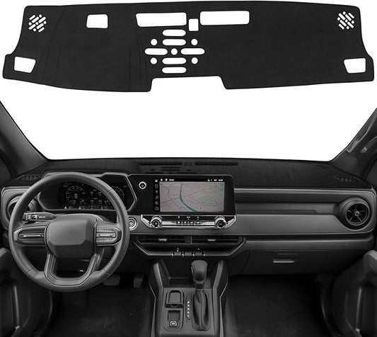ZZEQYG Dash Cover Mat for Chevy Chevrolet Colorado/GMC Canyon 2023-2025 Accessories Dash Cover Flannel Dashboard Mat Cover Glare UV Rays Protector