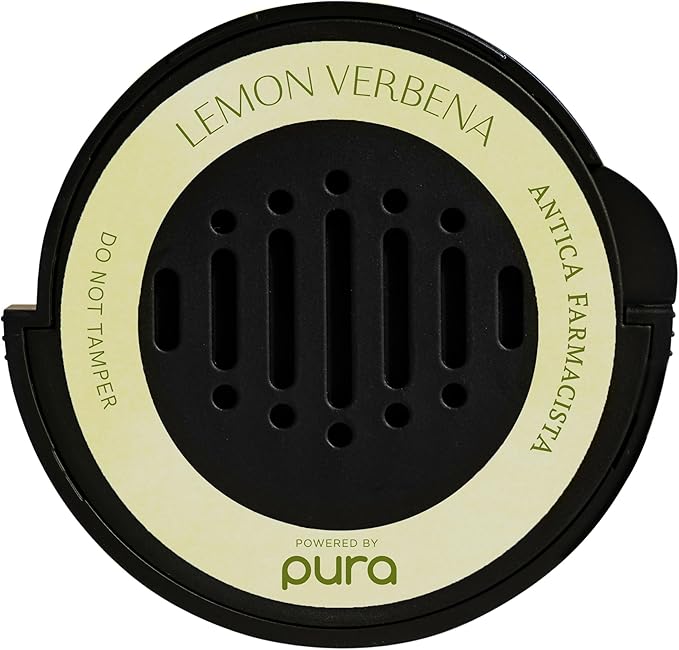 Pura Car Scent Refill - Fragrance for Pura Car Diffuser - Clean & Safe Luxury Diffuser Scent - Long-Lasting Fragrance for 30 Days of Aroma - Lemon Verbena