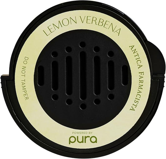 Pura Car Scent Refill - Fragrance for Pura Car Diffuser - Clean & Safe Luxury Diffuser Scent - Long-Lasting Fragrance for 30 Days of Aroma - Lemon Verbena