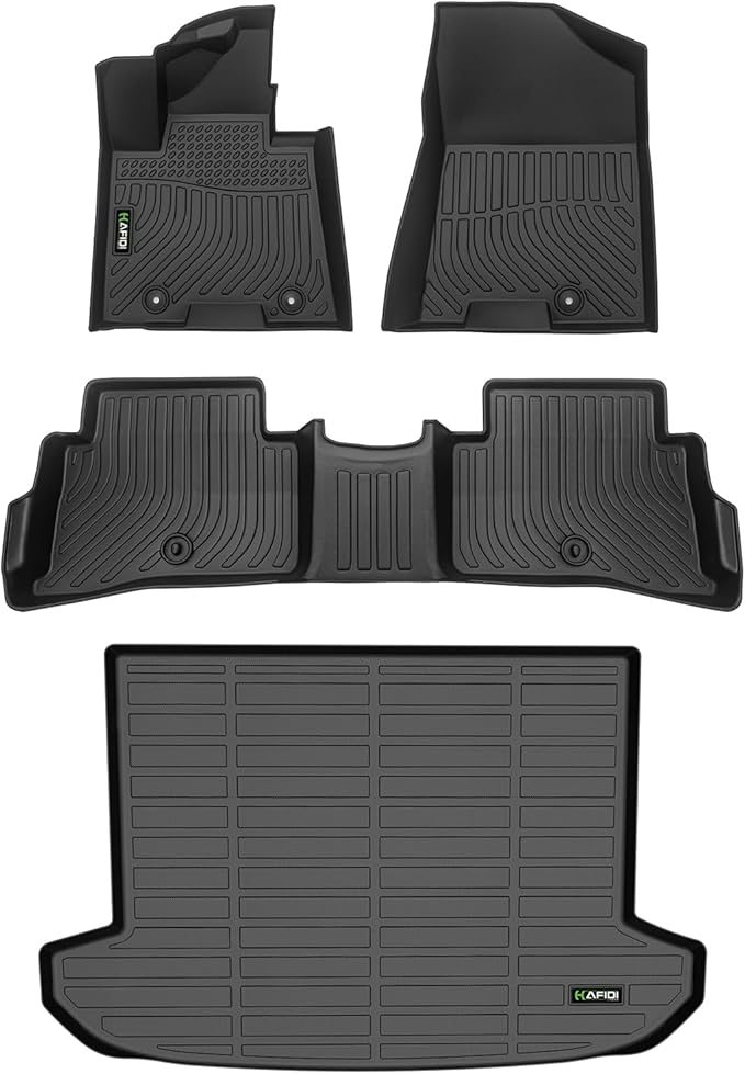All Weather Floor Mats & Cargo Liner Set for 2017-2022 Kia Sportage (Gas ONLY) Full Set Accessories (Cargo Tray in Upper Deck Position)
