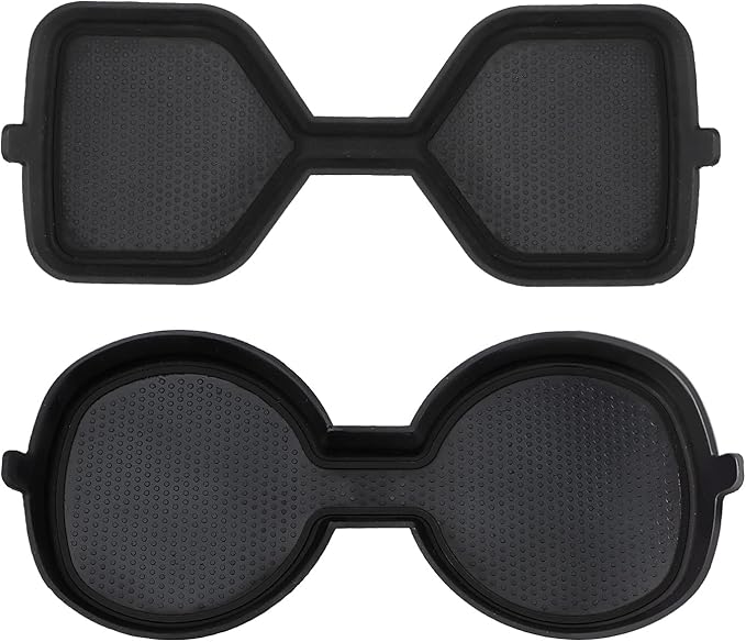Auovo 3D Cup Holder Inserts for Toyota RAV4 Accessories 2025 2024 2023 2022 2021 2020 2019 Silicone Center Console Cup Holder Coaster Liner Mat Pad Interior Trims (Black, 2pcs kit)
