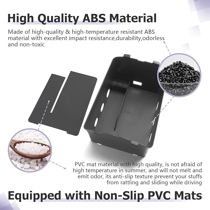 LUWU 2026 Palisade Center Console Organizer Compatible with 2026 Hyundai Palisade Accessories Armrest Console Organizer Lower Armrest Insert Tray Palisade LX3 2026 Accessories Black (Only for 7-Seat)